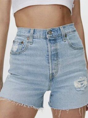 Levi's Ribcage Denim Shorts